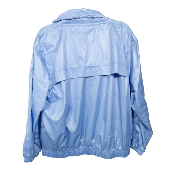Layers Light Blue Windbreaker Zip Up Vintage SZ L Lightweight Jacket Windproof - Picture 2 of 7